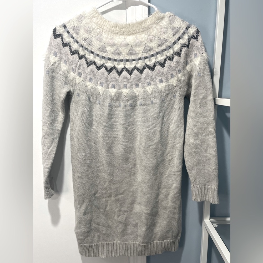 GAP Girl Grey Sweater Dress Large